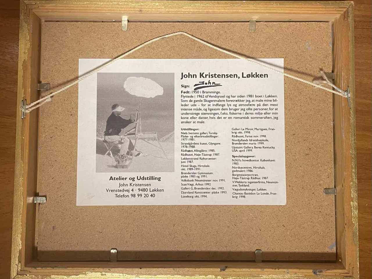 Billede 2 - Maleri af John Kristensen - Løkken !