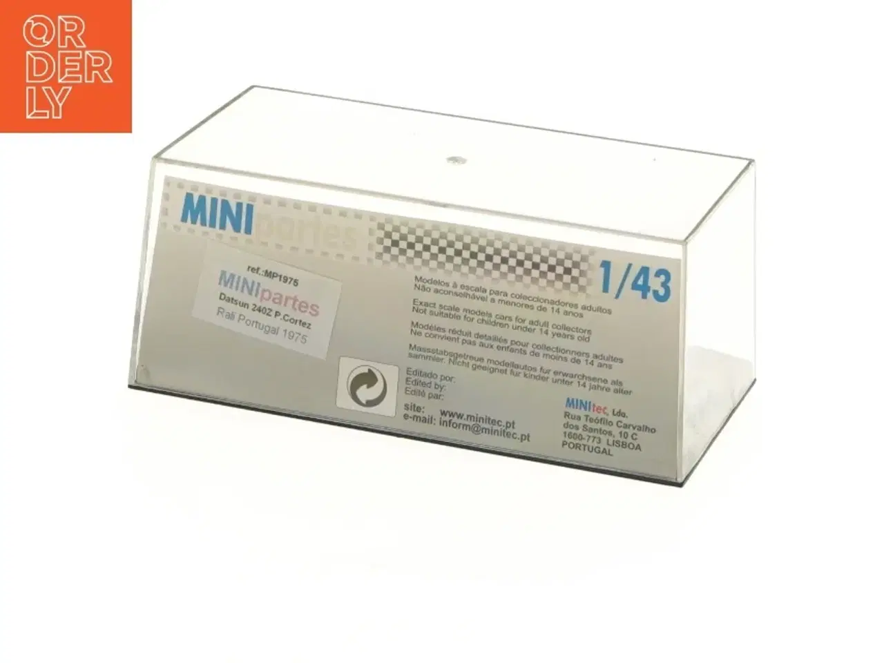 Billede 2 - Skalamodelbil Datsun 240Z 1975 Rally Portugal fra MINIpartes (str. 15x8x6 cm)