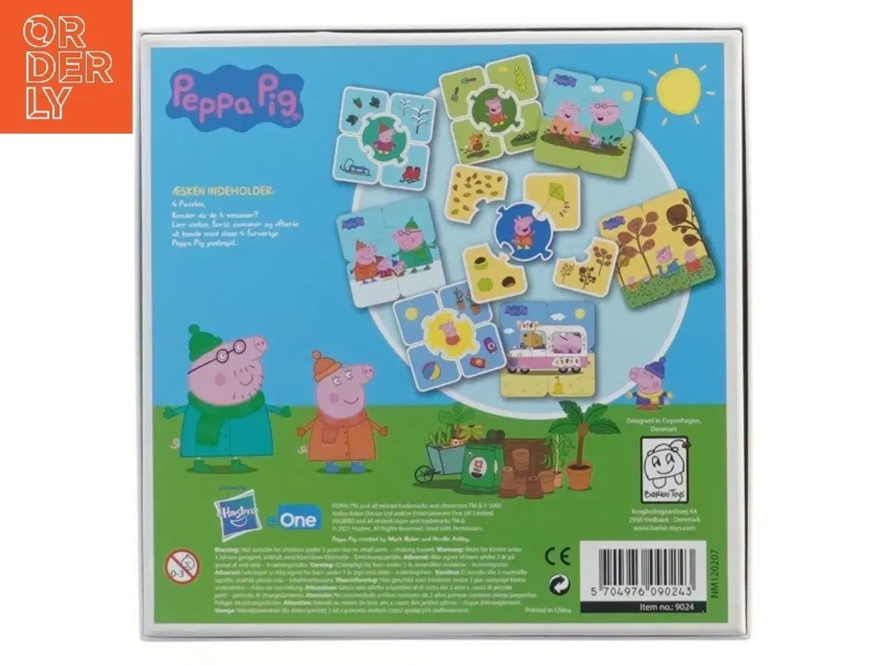 Billede 3 - Peppa Pig puslespil - lær årstider fra Peppa Pig (str. 19x19 cm)