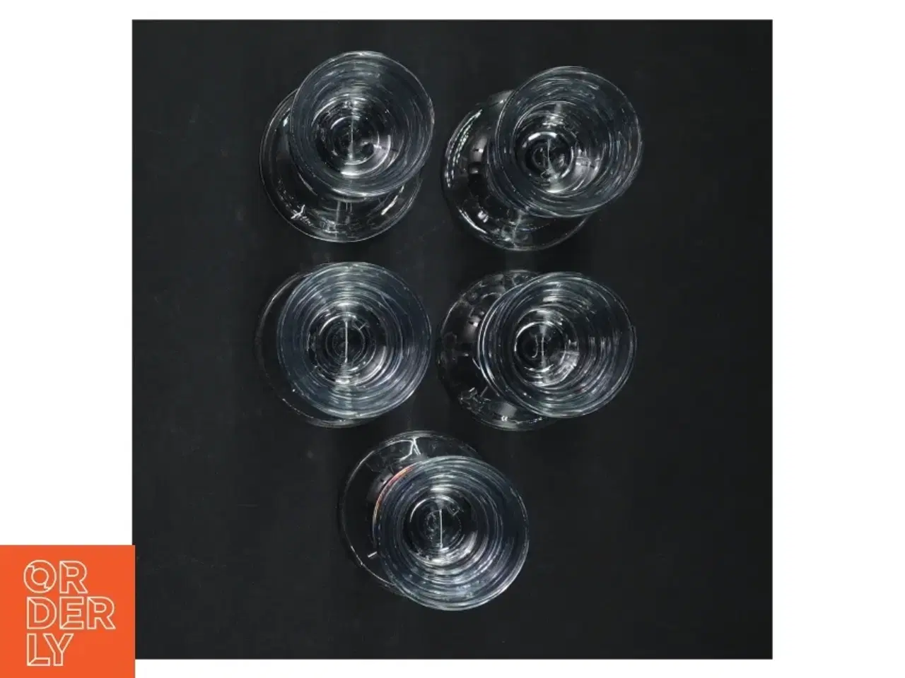 Billede 2 - Glasklar danske skibs-snapseglas fra Holmegaard (str. 3,5 cl)