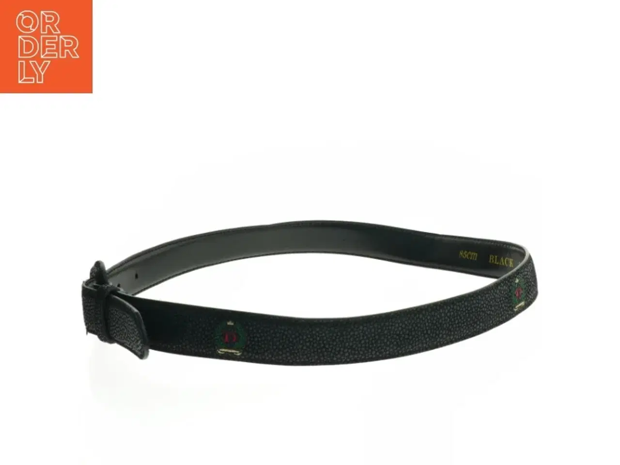 Billede 2 - Sort bælte med spænde (str. 85 cm. ****)