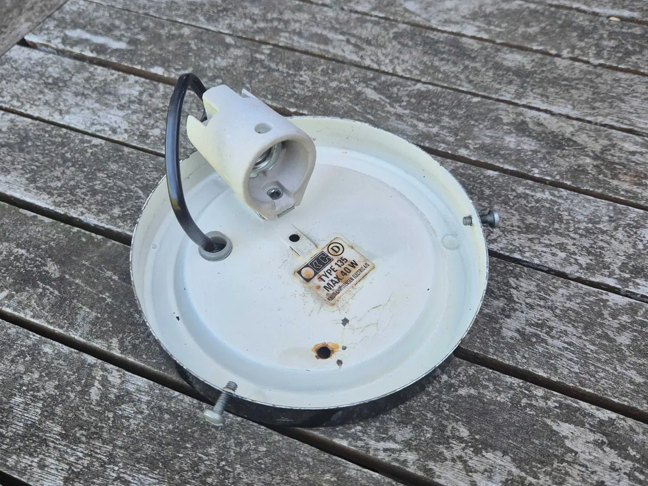 Billede 15 - Plafond med skærm gylden glasskærm 