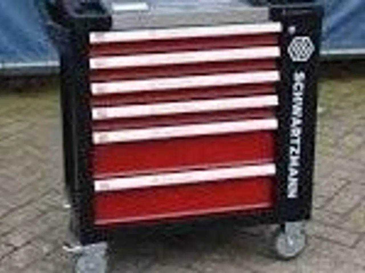 Billede 1 - Schwartzmann værktøjsvogn. Seks skuffer inkl. værktøj Red/Black