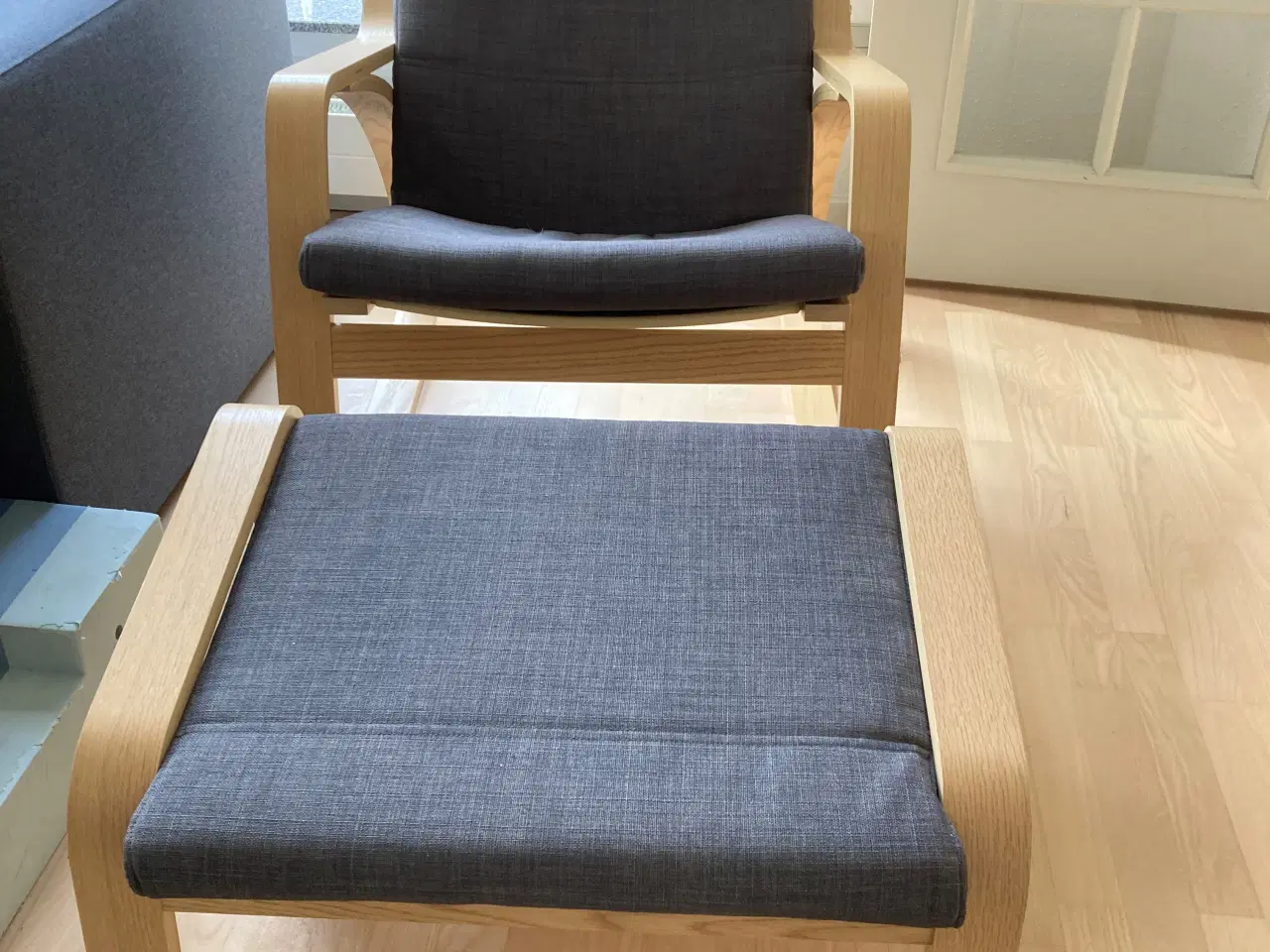 Billede 1 - Gyngestol med skammel sælges