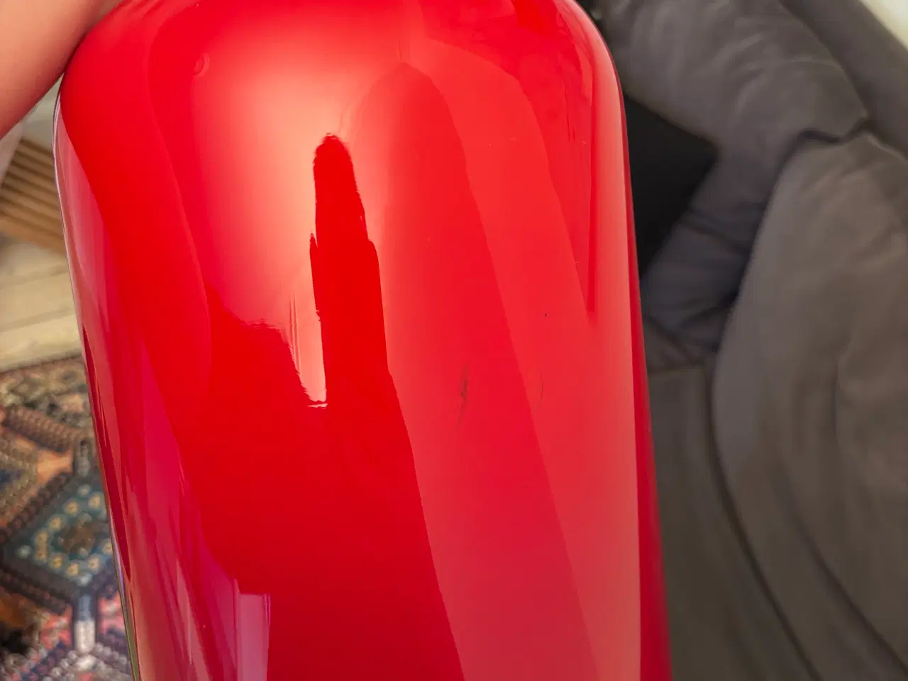 Billede 5 - Holmegaard vase – rød, 43 cm