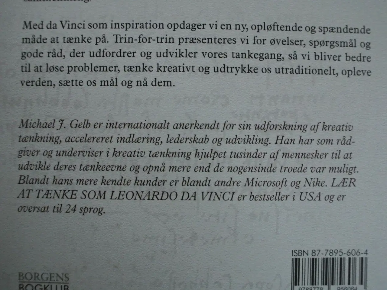 Billede 3 - lær at tænke som leonardo da vinci, af michael j. 