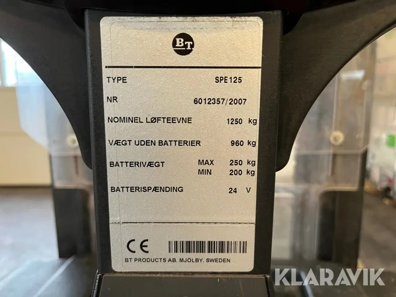 Billede 7 - Stabler BT SPE125