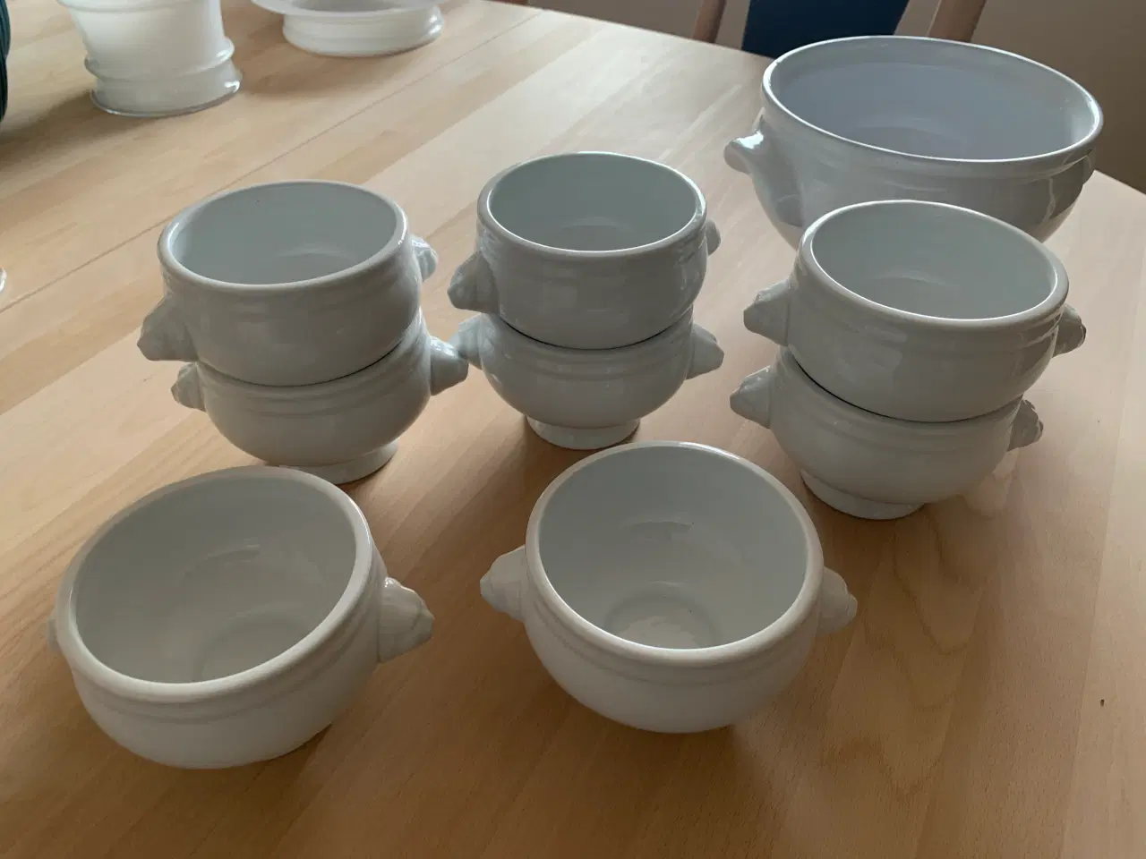 Billede 1 - 8 stk. suppeskåle plus stor skål