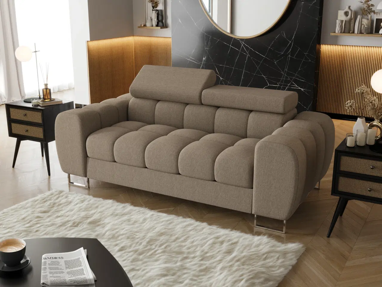 Billede 7 - ASPER II  TO-PERS. SOFA  195 CM TERRA 33