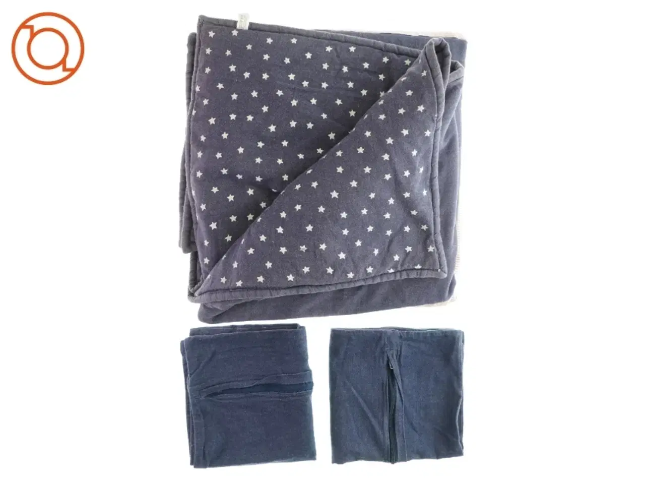 Billede 1 - Tæppe med 2 matchende pudebetræk