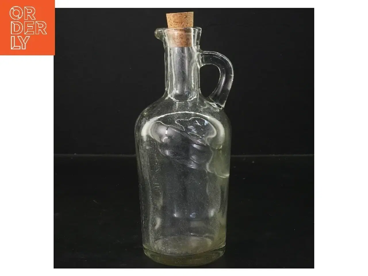 Billede 1 - Flot glasflaske med korkprop-låg (str. 21 cm)