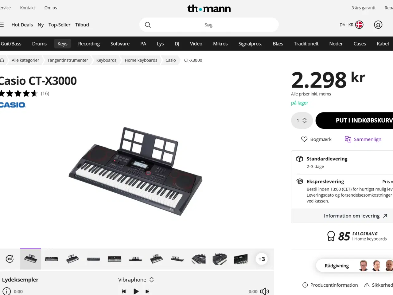 Billede 10 - Nyt Casio CT-X3000 Arranger-keyboard