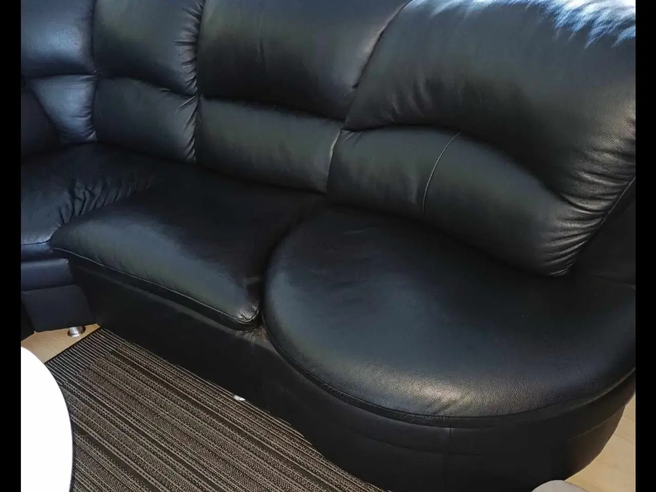 Billede 1 - Lædersofa 