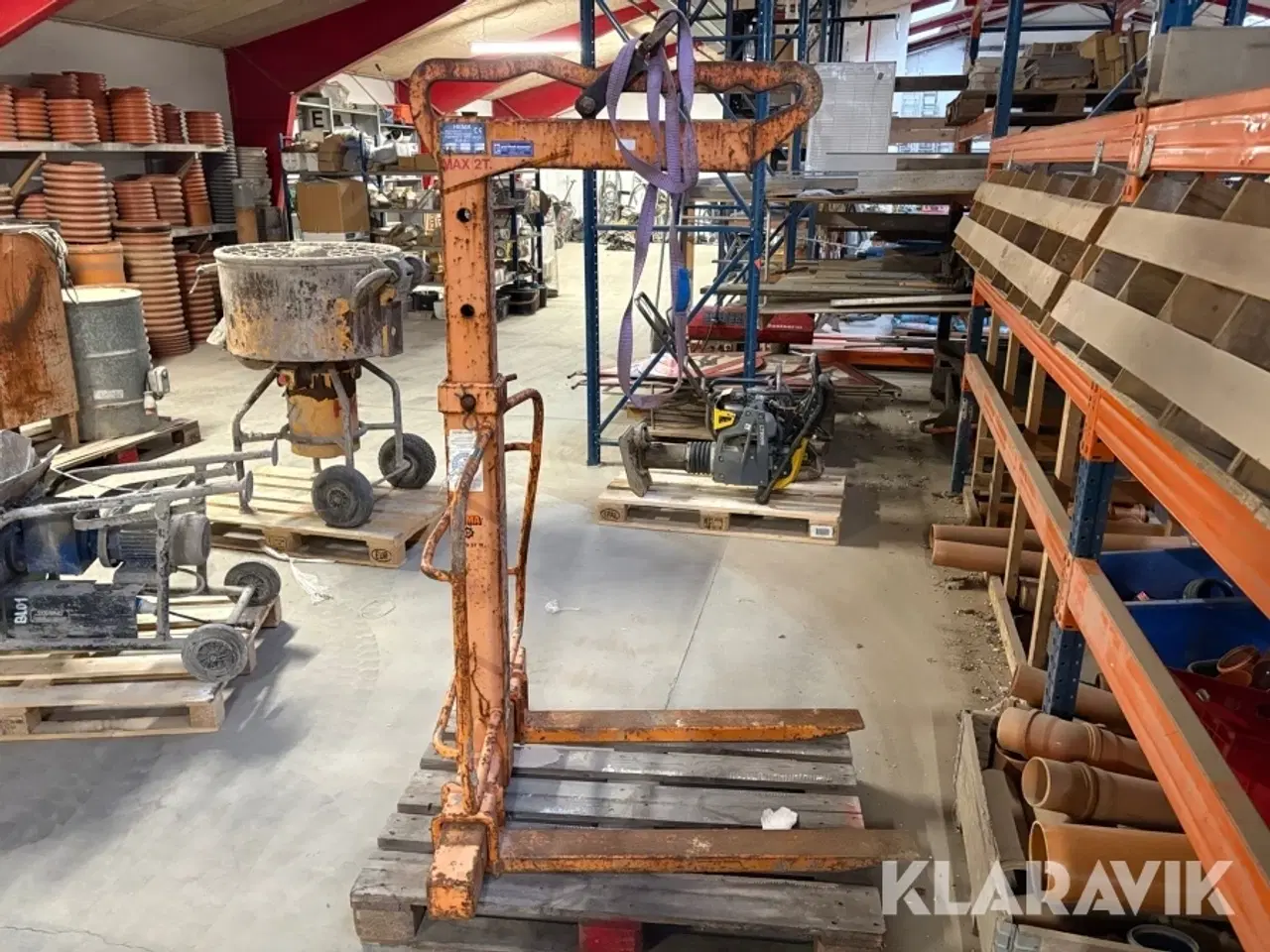 Billede 6 - Pallegafler til kran Hema 22-3