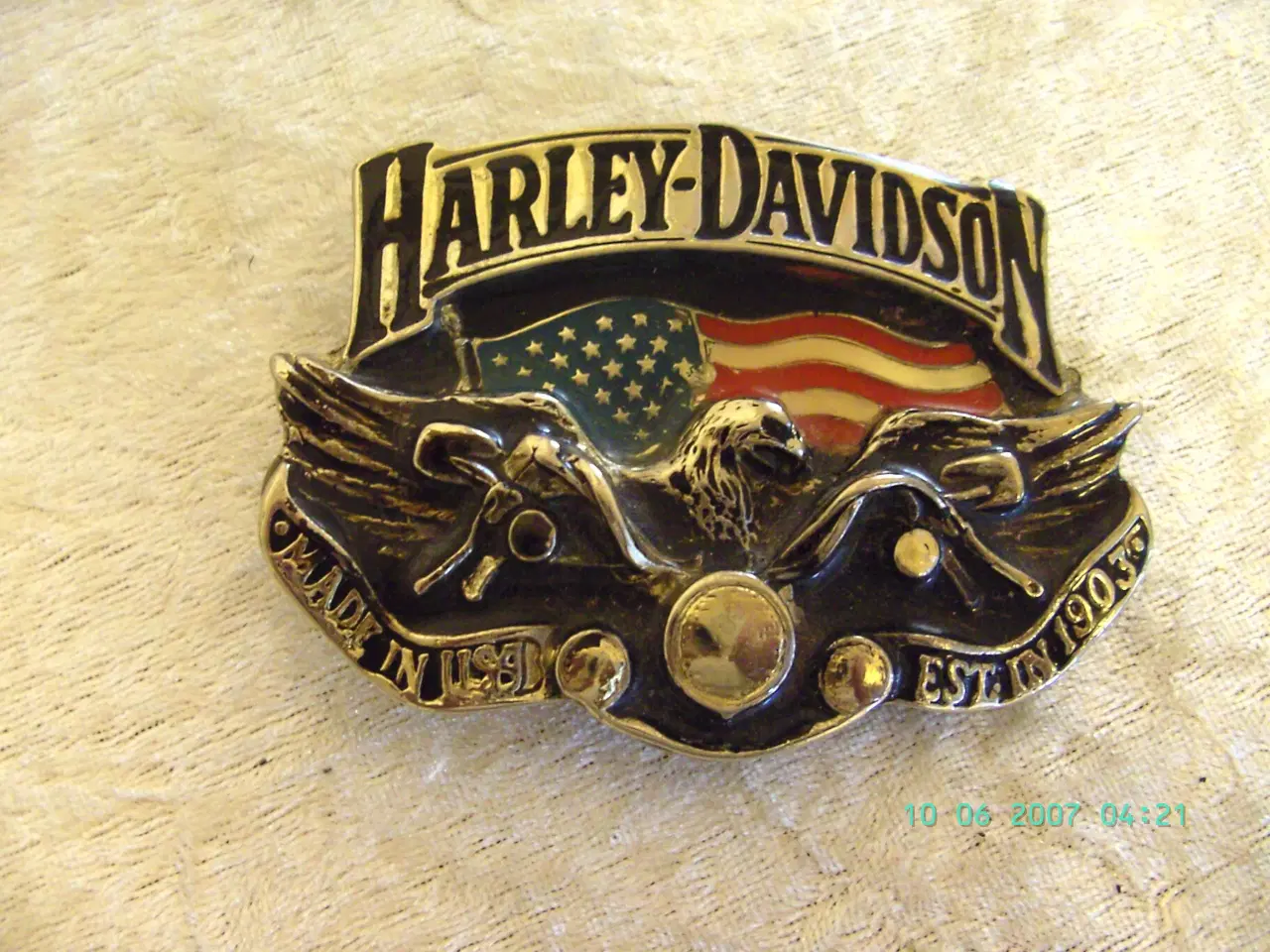 Billede 10 - Original  HARLEY DAVIDSON  bæltespænder - fra USA
