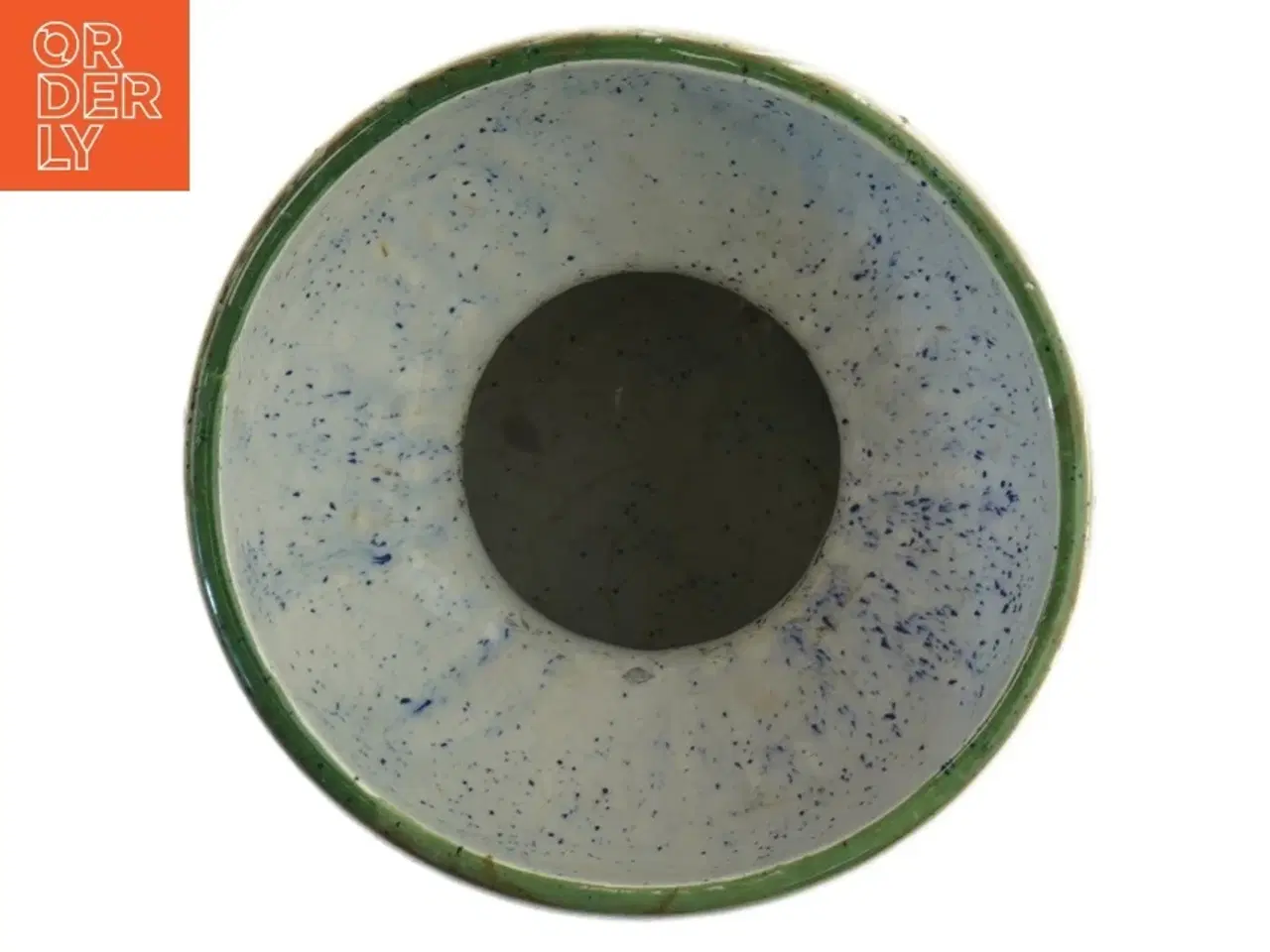 Billede 2 - Keramik blomsterpotte med dekoration (str. 14 cm)