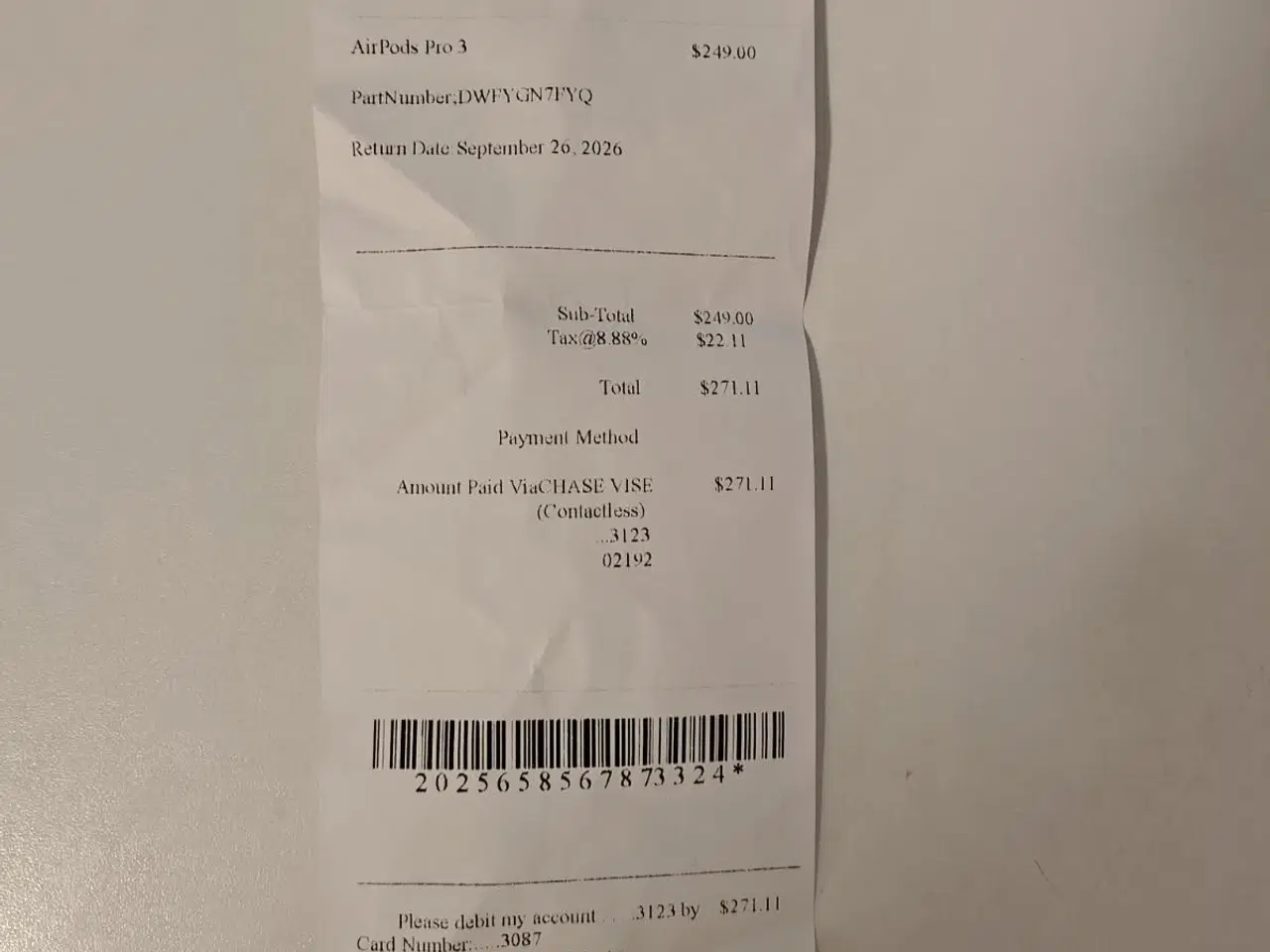 Billede 5 - Helt nye AirPods Pro 3 – Forseglede & Kvittering