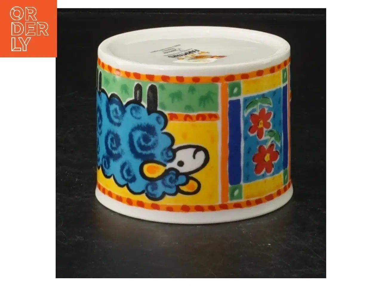 Billede 2 - Keramisk kop med dyremotiver (str. 9 cm)