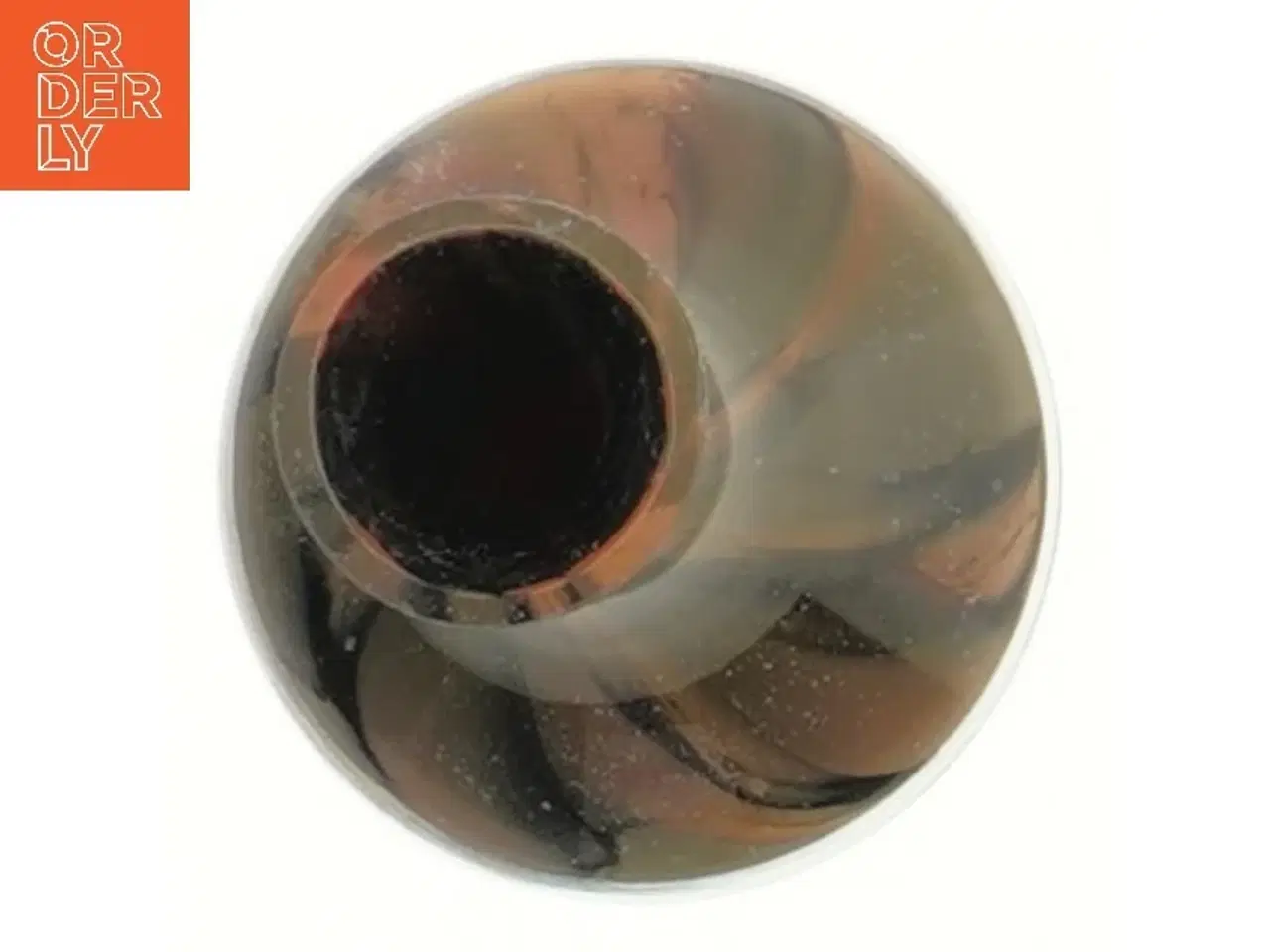 Billede 2 - Moreno håndlavet Glasvase med farvet mønster (str. 13 cm)