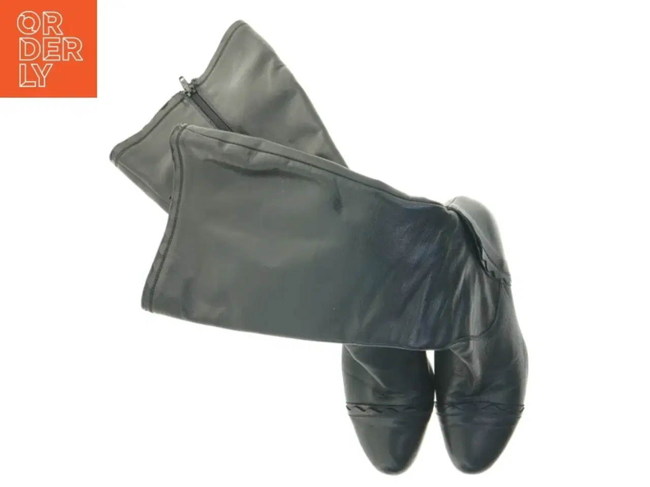 Billede 5 - Sorte læderstøvler fra Isabell (str. 40)