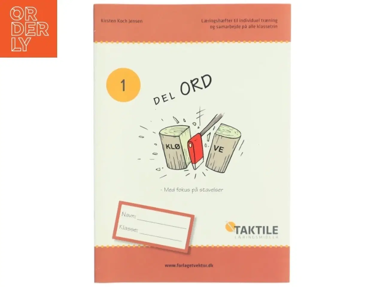 Billede 1 - Læringshæfte &#39;DEL ORD&#39; fra Forlaget Vektor