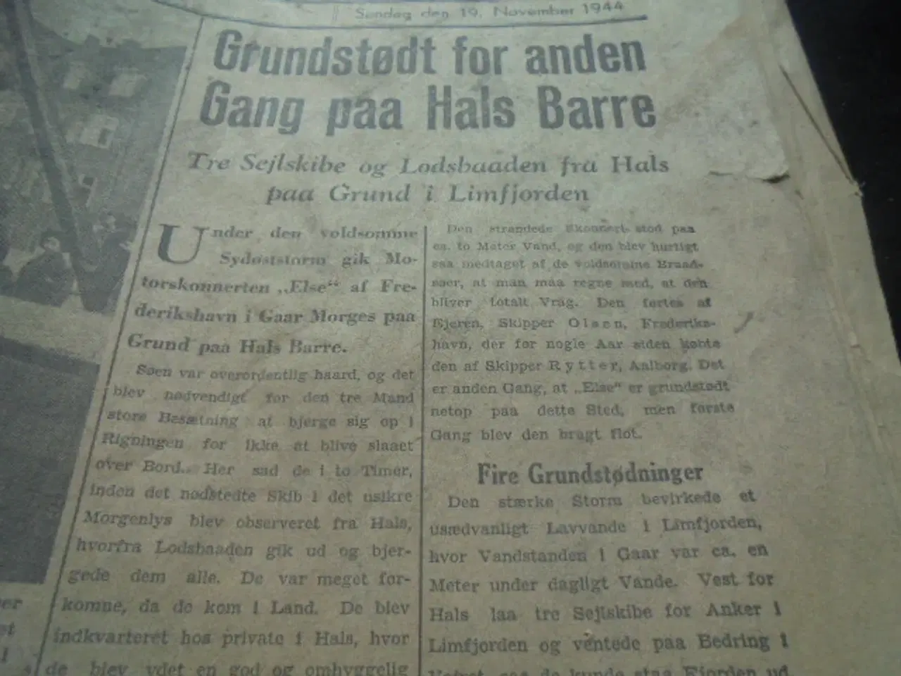 Billede 1 - Aalborg Amtstidende 13. januar 1944  
