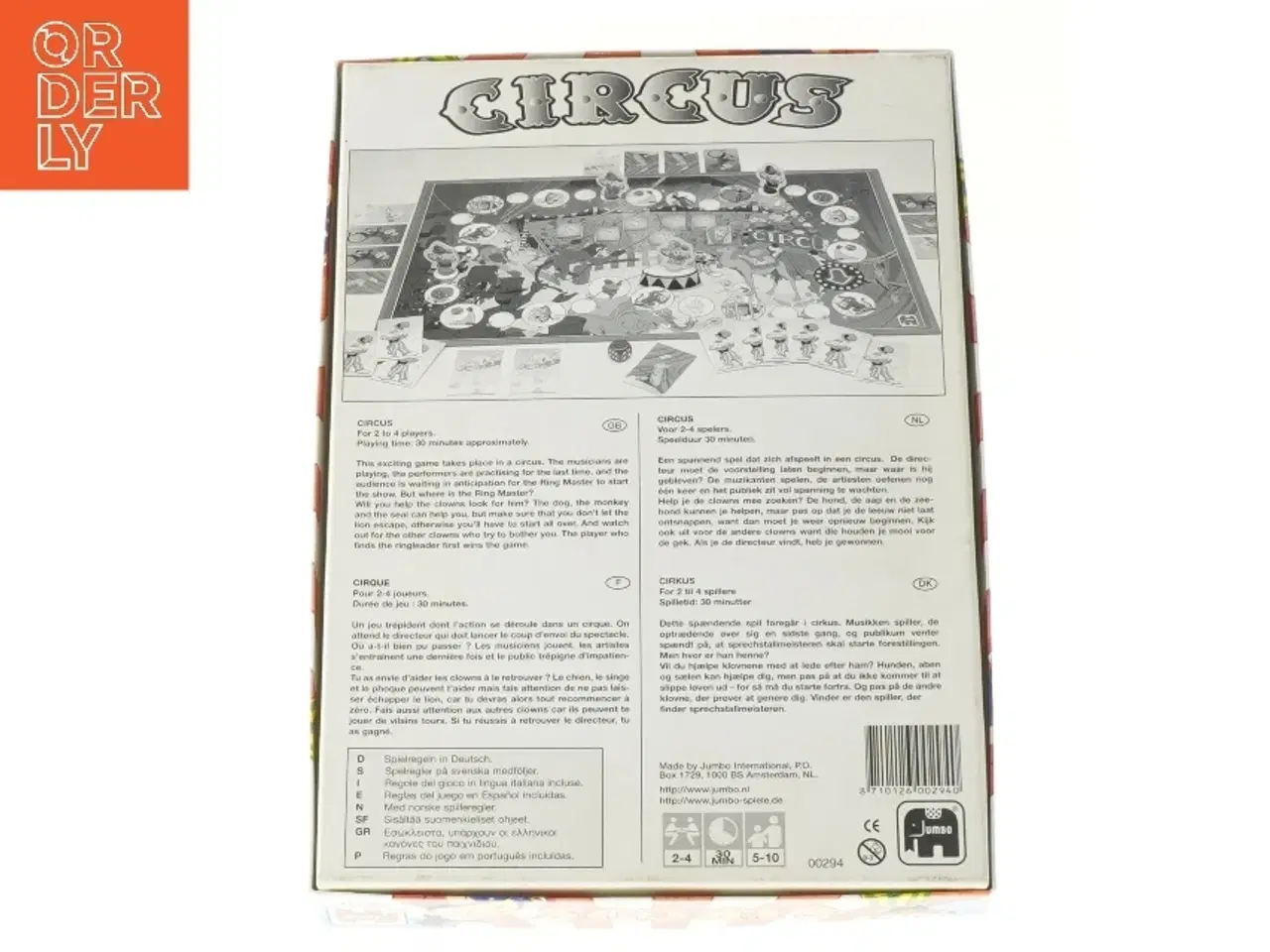 Billede 3 - Cirkus Brætspil fra Umbo (str. 24 x 33 cm)