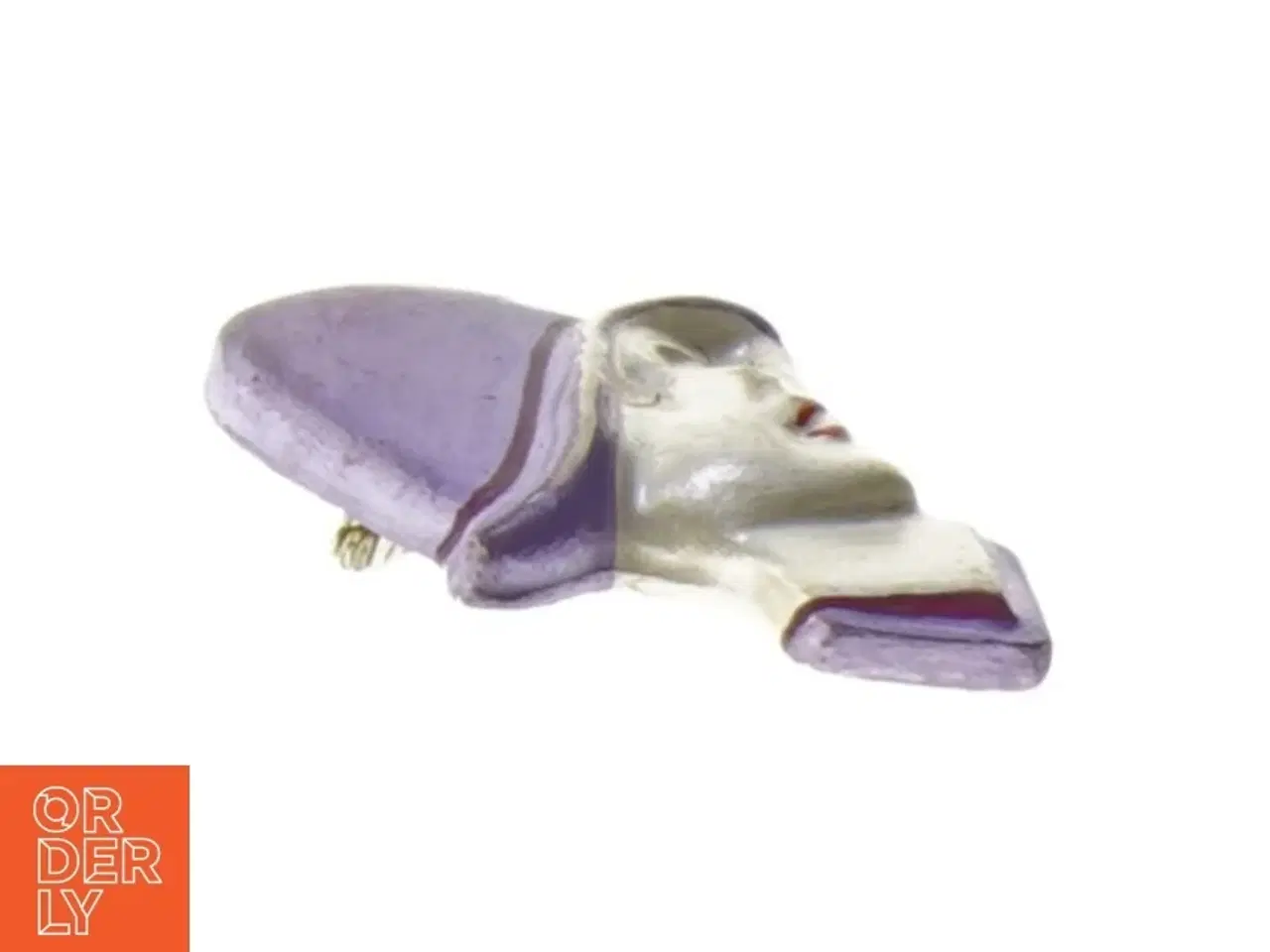 Billede 4 - Art Deco Damehoved med Hat Broche fra Knorr (str. 5 x 4 cm)