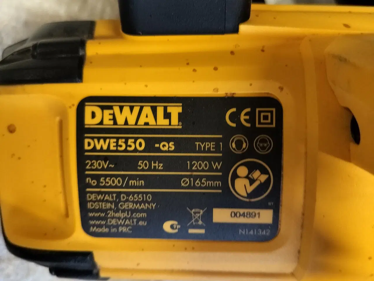 Billede 2 - Dewalt bwe 550 rundsav 1200 w