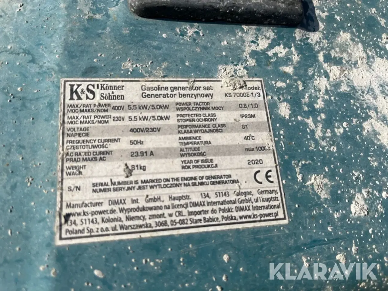 Billede 8 - Generator Pramac/K&S ES8000/KS7000