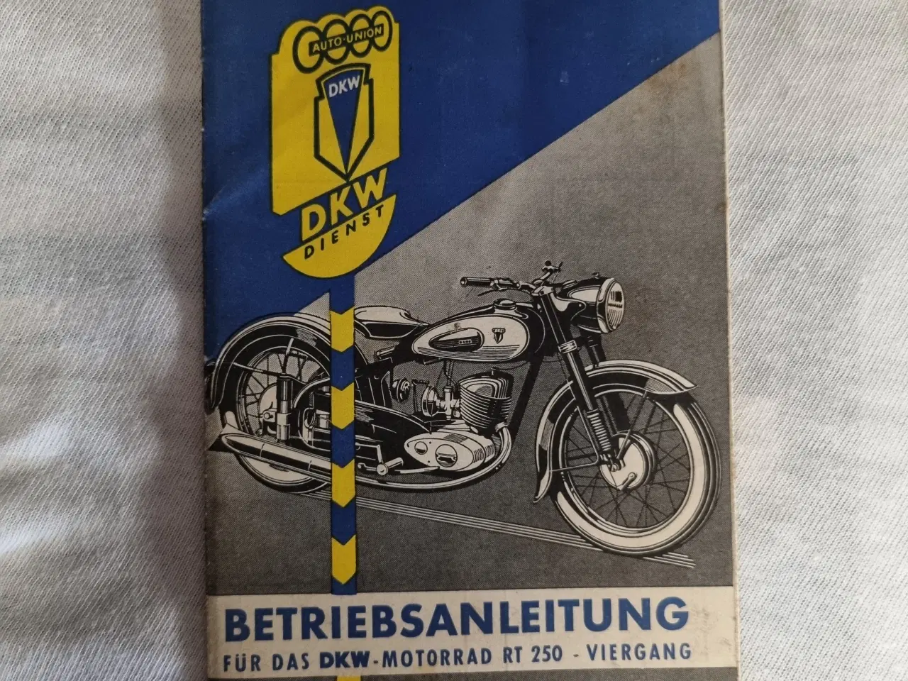 Billede 1 - DKW RT250 instruktionsbog