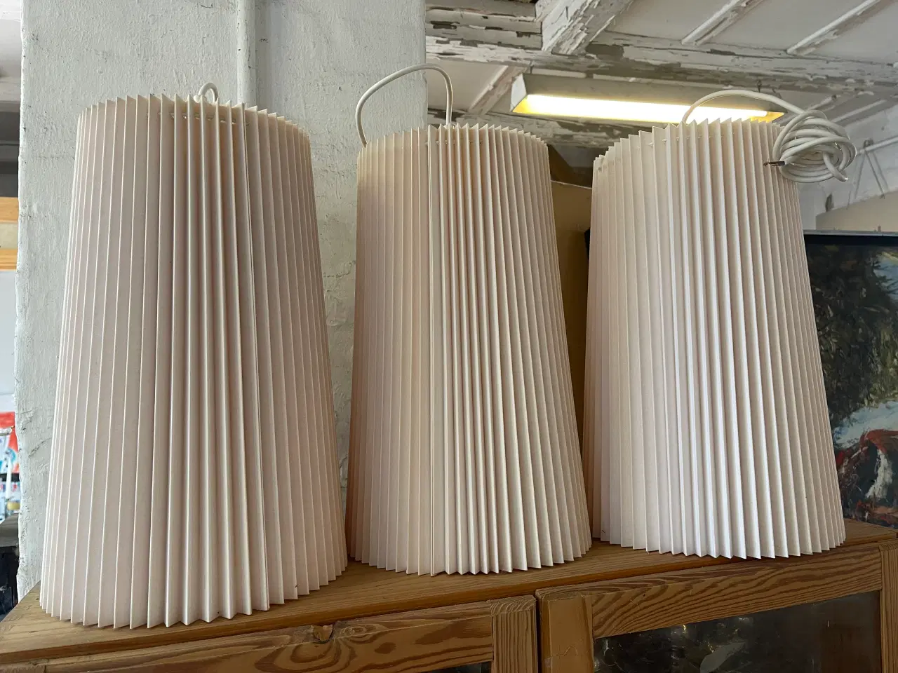 Billede 1 - Plisé loftlamper 