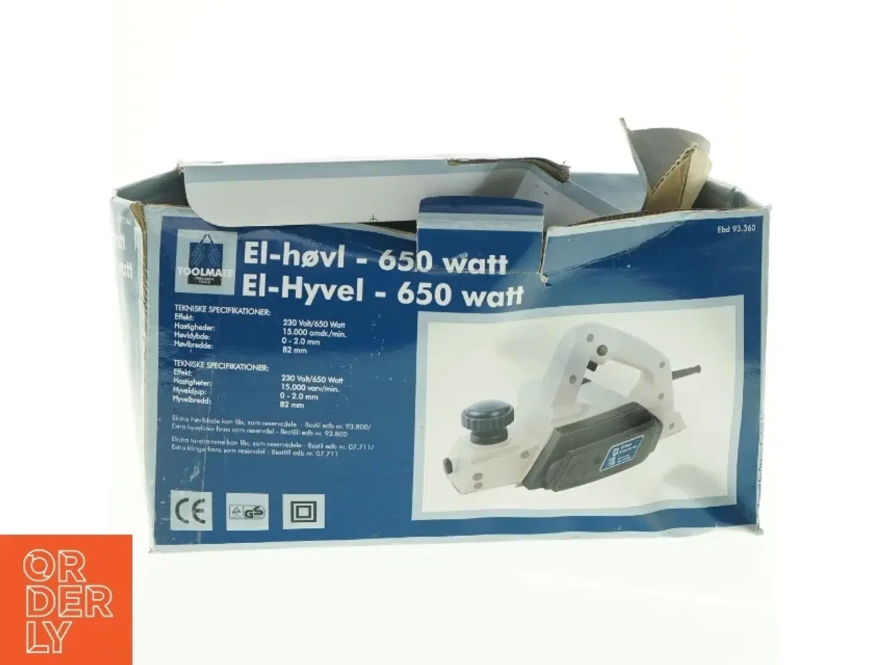 Billede 2 - Elektrisk høvl fra Toolmate (str. 30 x 15 cm)