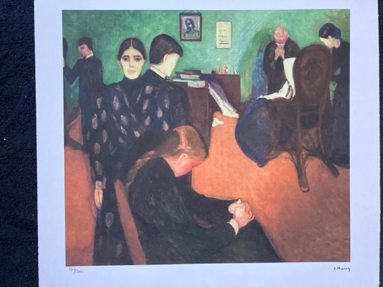 Billede 1 - Edvard Munch - Litografisk kunst tryk