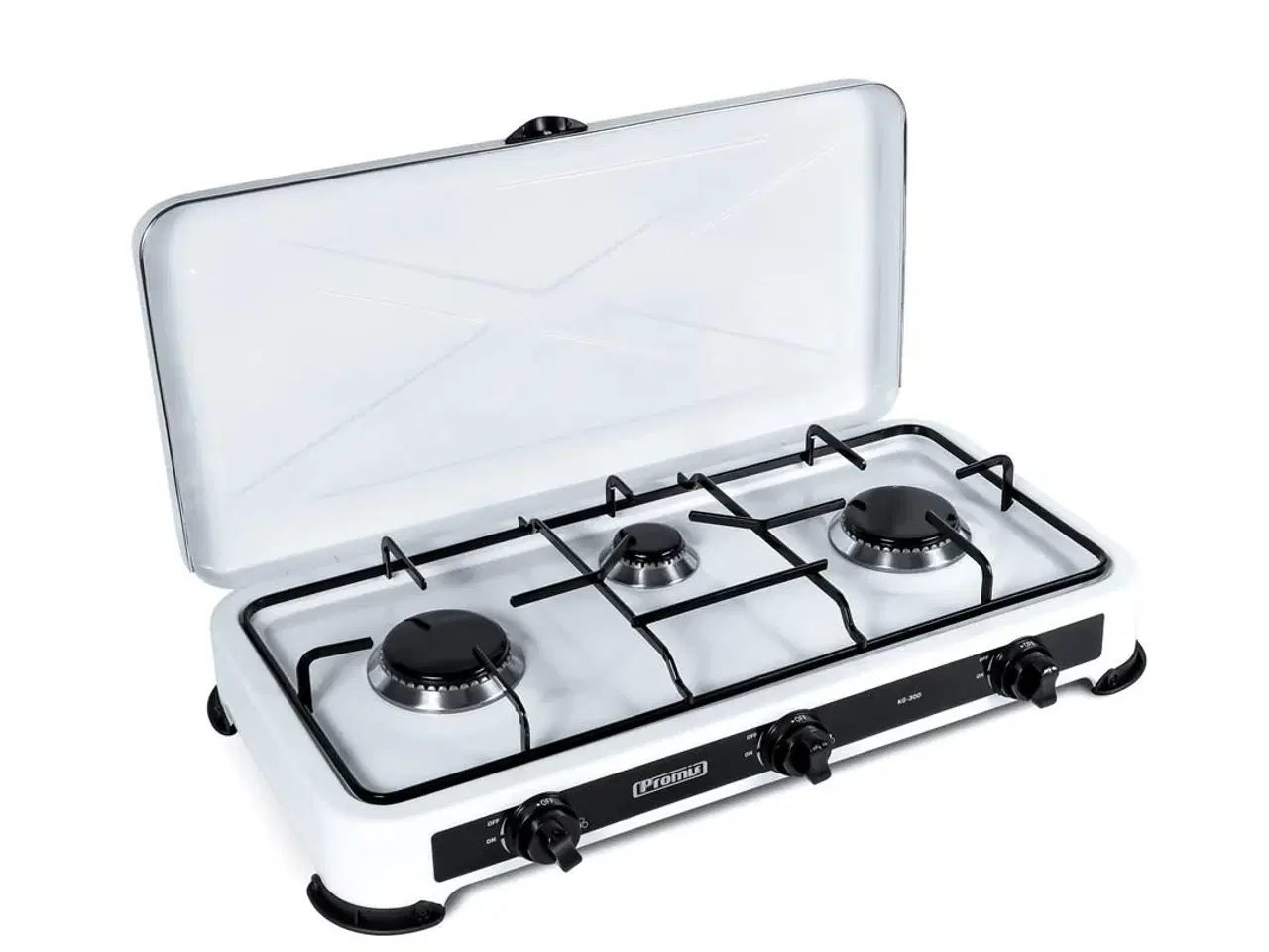 Billede 1 - PROMIS KG300 gaskomfur – hvid, 3 blus (uden regulator)