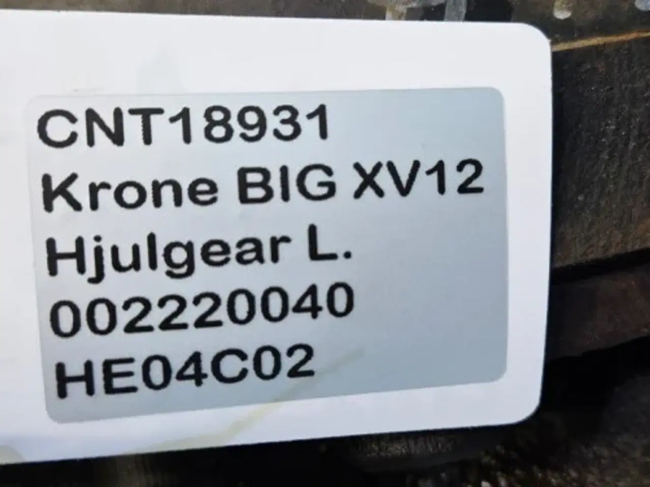 Billede 15 - Krone Big X V12 Hjulgear L. 002220040