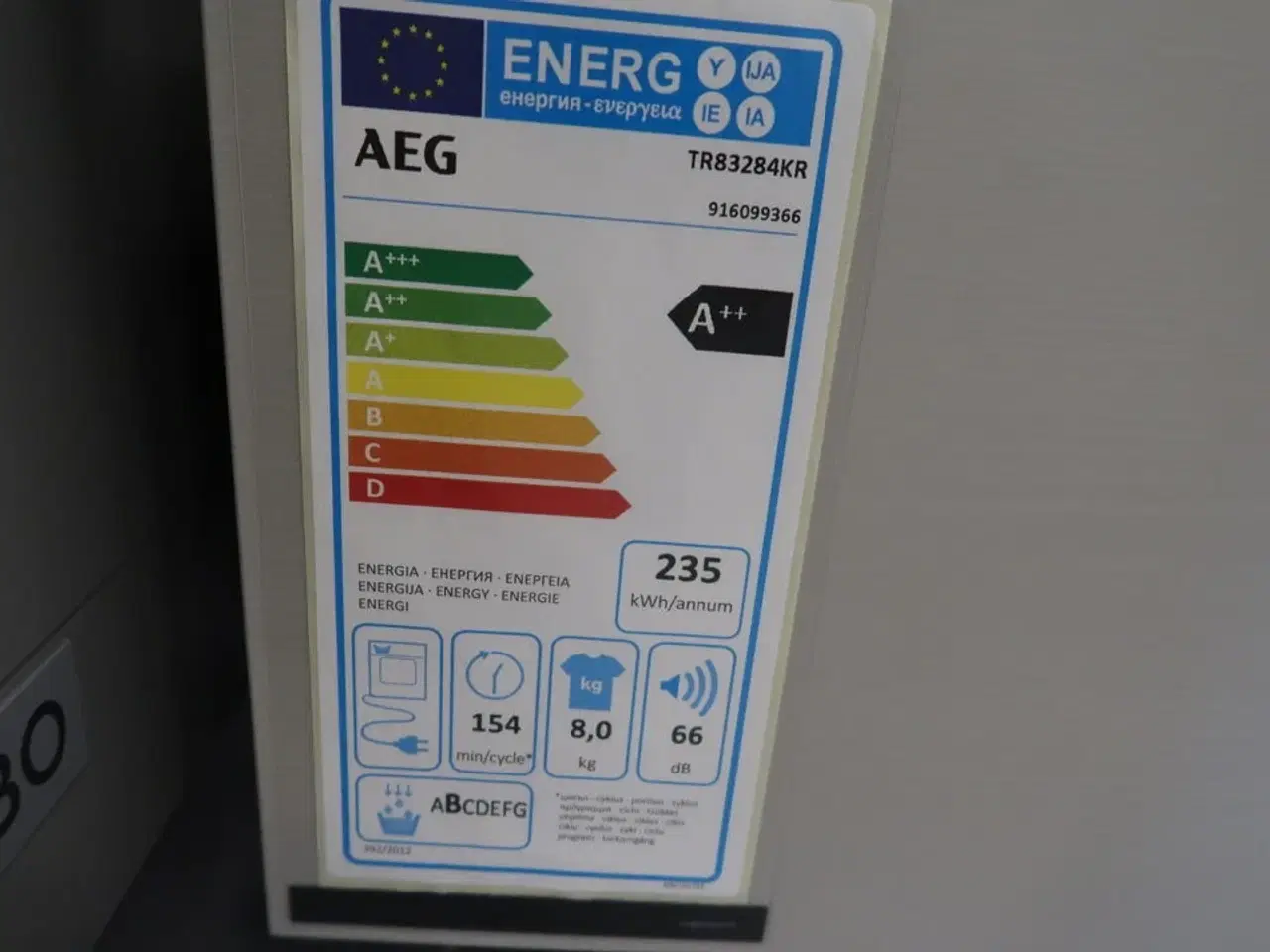 Billede 5 - Tørretumbler AEG TR83284KR