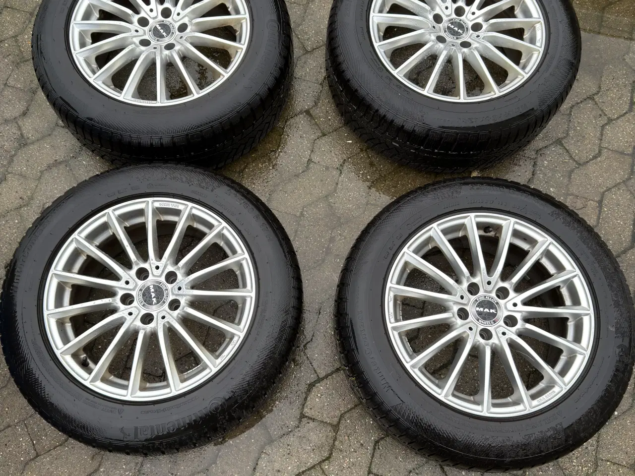 Billede 1 - 17 tommer alufælge med vinterdæk