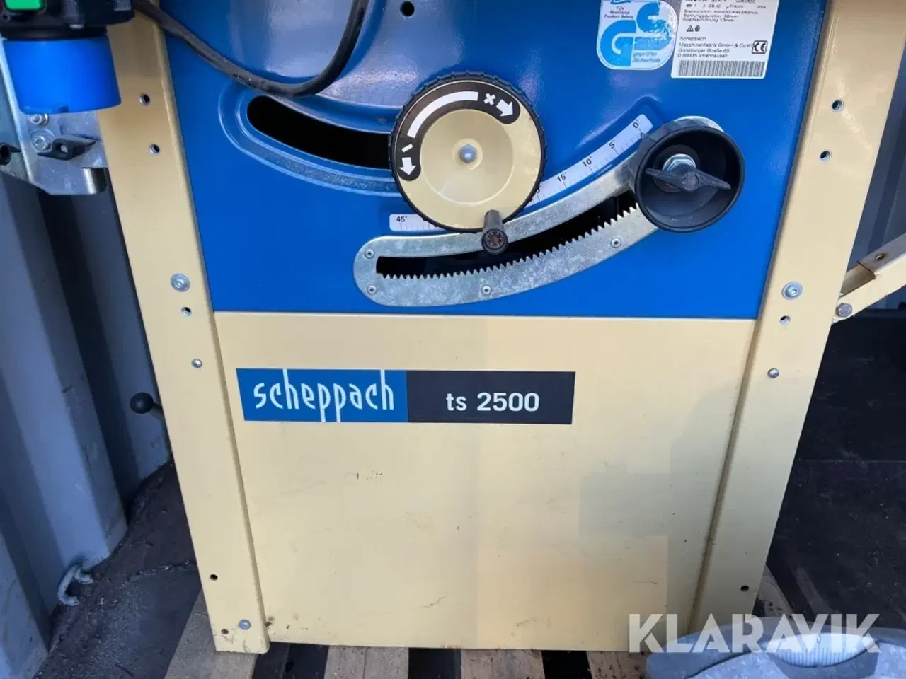 Billede 5 - Rundsav/formatsav med spånsug Scheppach Ts2500