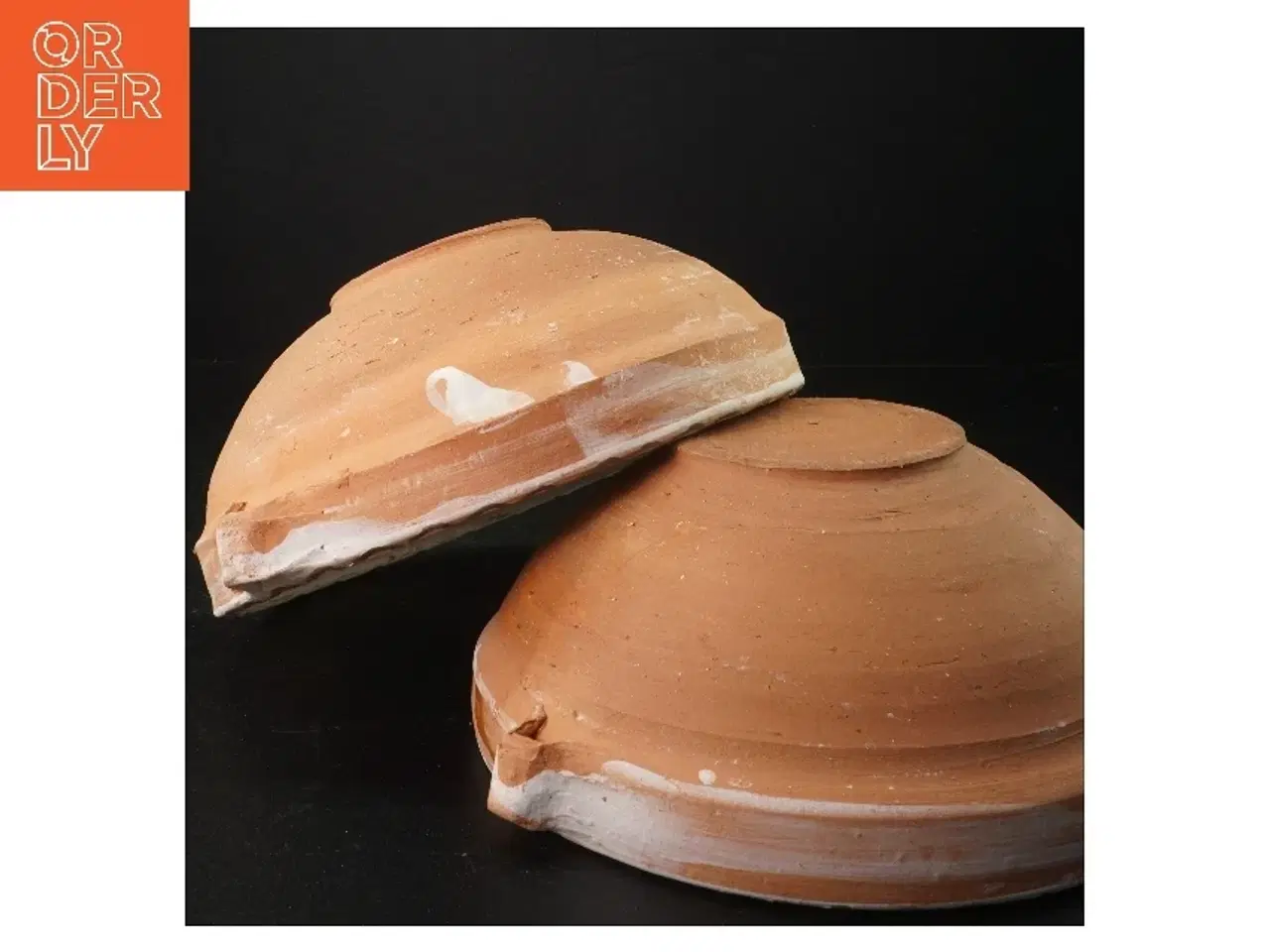 Billede 2 - Håndlavet lerskåle (str. 23 x 6 cm)