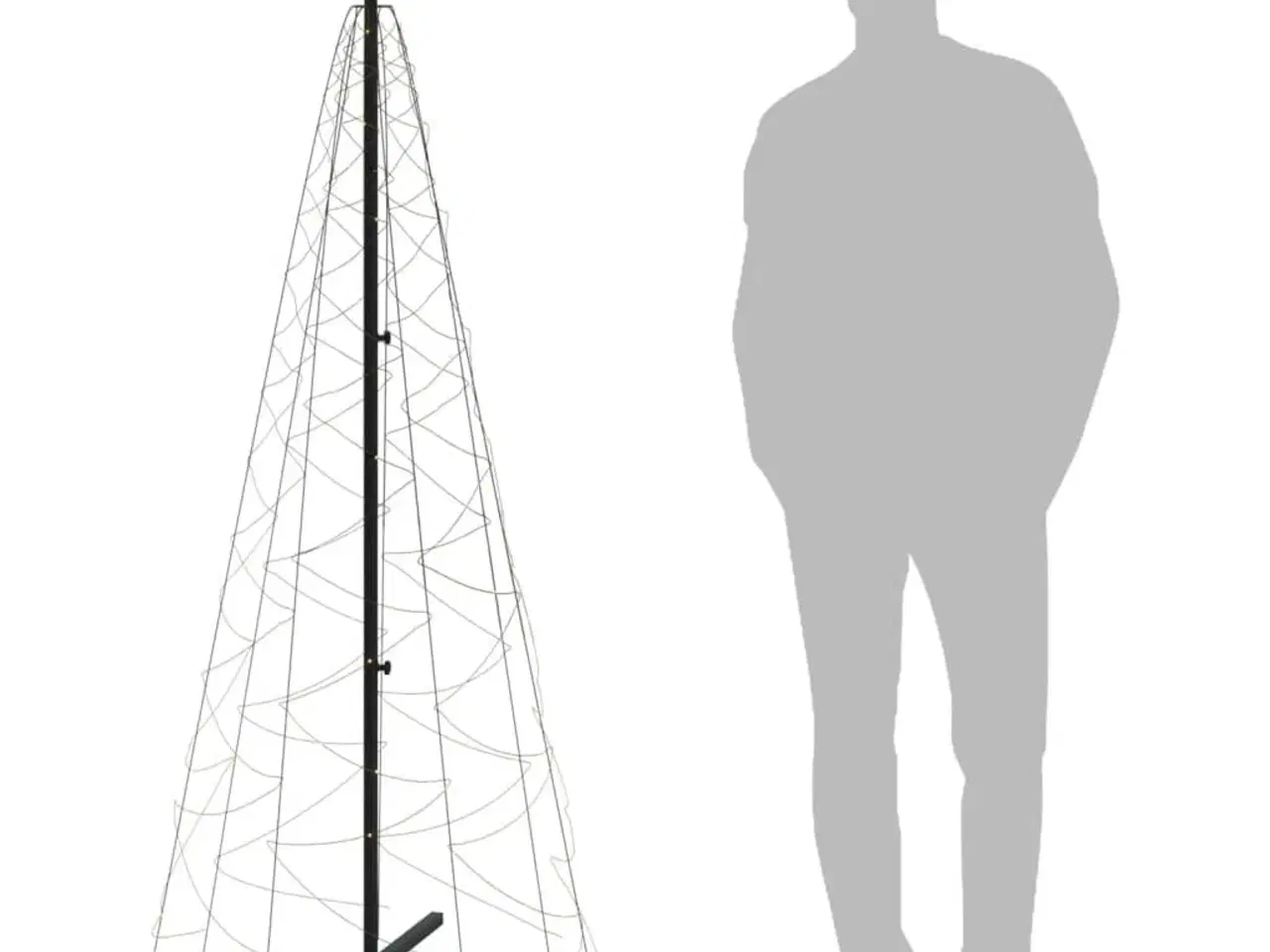 Billede 9 - Kegleformet juletræ 70x180 cm 200 LED'er varmt hvid