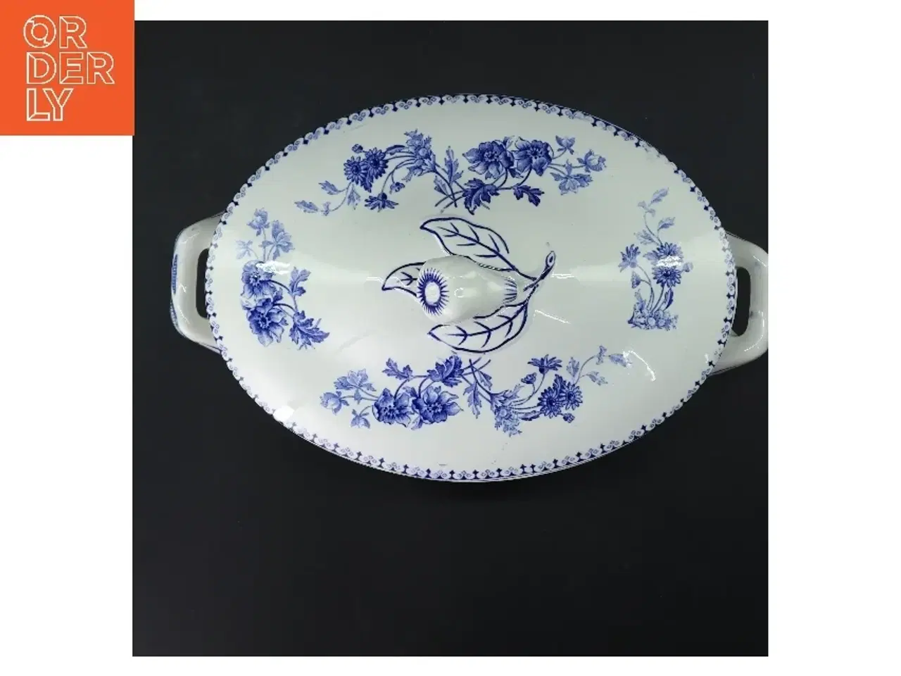 Billede 3 - Porcelæn serveringsskål med låg fra ERIK SAREDLER FAENCE (str. 30x18 cm)