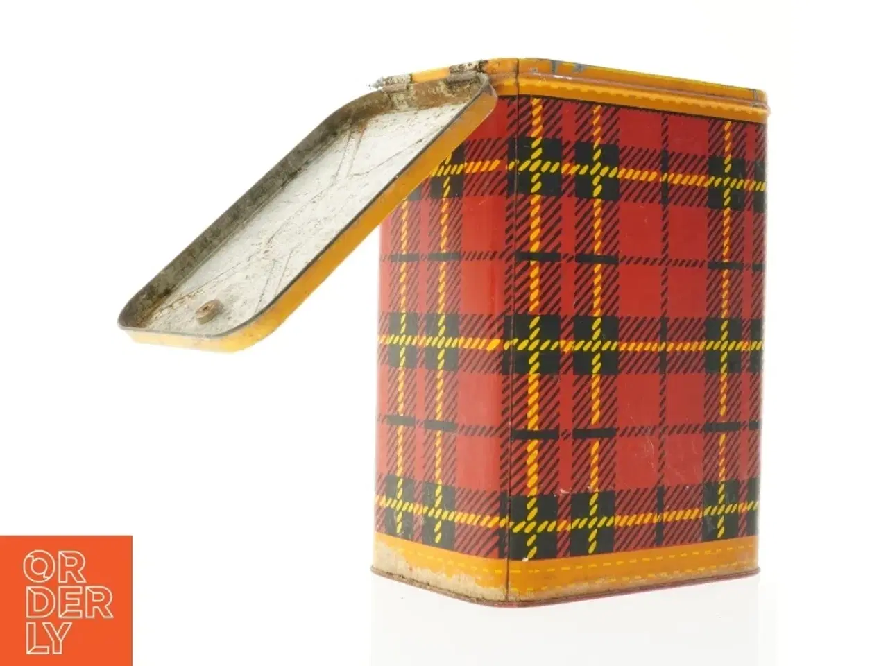Billede 1 - Skotsternet metal dåse (str. 27,5 x 19 x 14 cm)