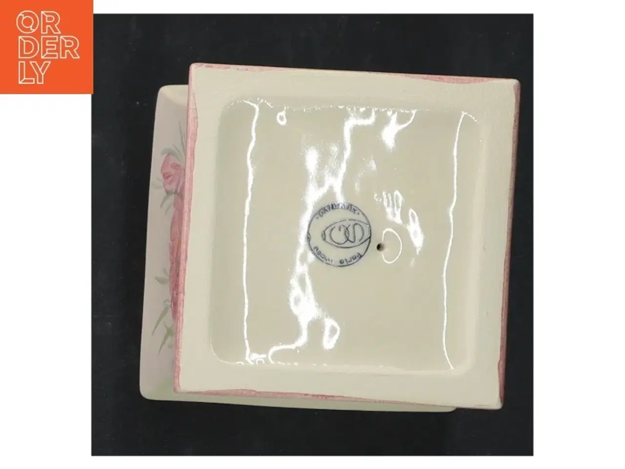 Billede 3 - Keramikvase med tulipanmotiv (str. 12,5 cm)