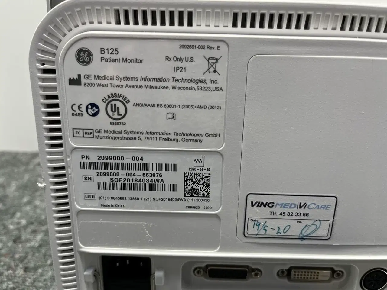 Billede 9 - Patient Monitor GE B125