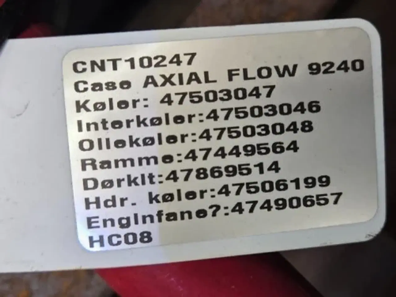 Billede 24 - Case 9240 Køler 47503047