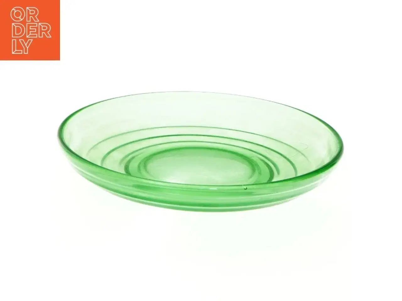 Billede 3 - Grønne broksø glas tallerkener (str. Ø 15 cm)