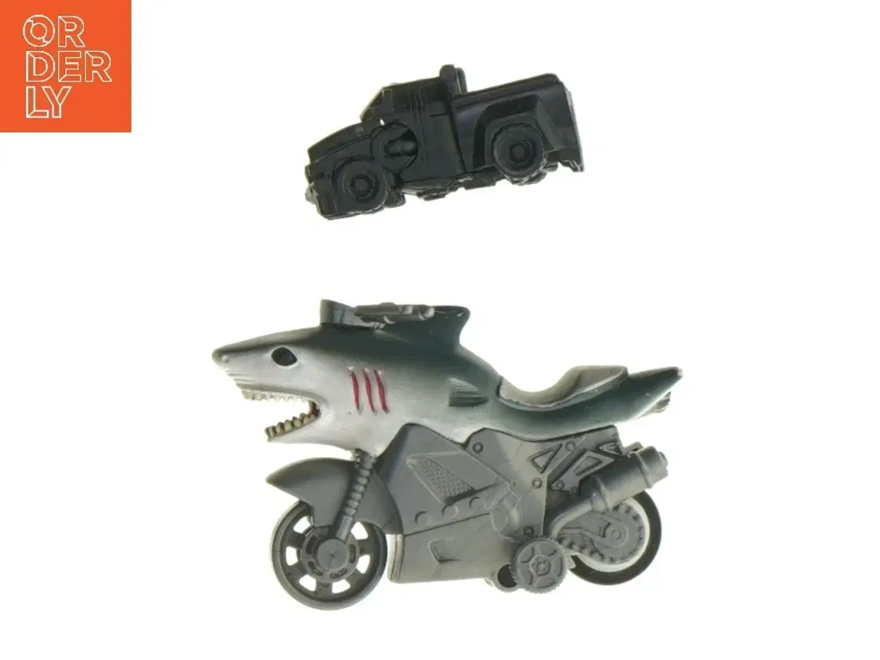 Billede 3 - Legetøjsmotorcykel og lastbil (str. 8,5 cm)