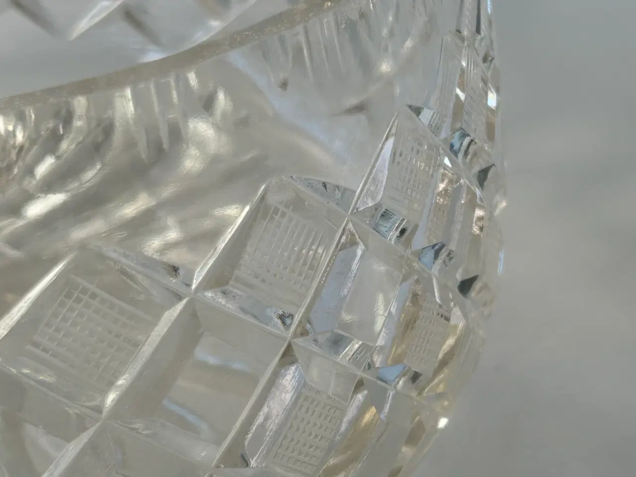 Billede 8 - Elegant slebet krystalskål – 22 cm i diameter