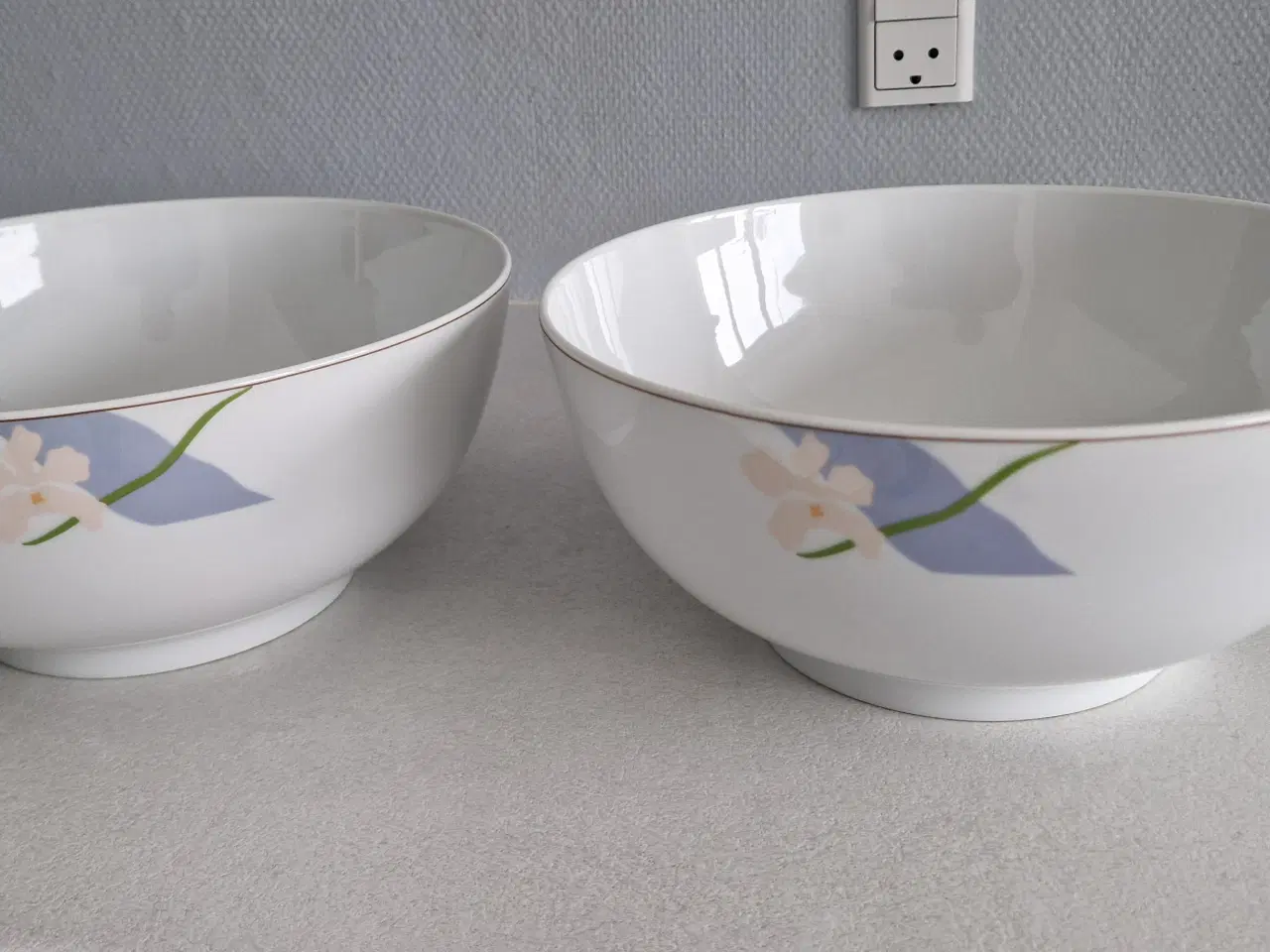 Billede 1 - B&G Blå Orkide Skål 2 stk.